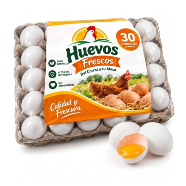 Fresh White Eggs